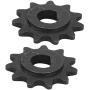 Alomejor 2Pcs Electric Sprocket Drive Pinion with 11 Tooth, 25H High Speed Motor Gear Metal Chain Sprocket for E Scooter