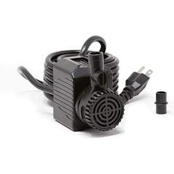 Beckett Corporation 7206610 280 GPH Submersible Water Pump for Indoor/Outdoor Ponds, Gallons Per Hour, Black