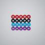 iRCMATRC Flange Nylon Insert Aluminum Alloy Self-Locking M5 Screw Propeller Nuts CW for RC FPV Racing Drone Motor (Pack of 20pcs) (Blue)