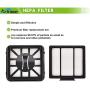 Replacement Parts For Shark IQ R101AE (RV1001AE), IQ R101 (RV1001) Robot Vacuum, Accessories Part 2 HEPA Filters, 4 Side Brushes, 2 Filters & 2 Base Pre-Motor Foam & Felt Filters, 1 Cleaning Tool