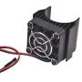 Hosim RC Motor Heatsink 40mm with Fan fits Brush RC CAR 540 550 Upgrades RC Cooling Fan for Brushless 3650 3660 3674 Electric Motors of 1/10 RC Crawler Car Truck Buggy (Sliver)