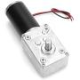 DC 12V Gear Motor High Torsion Speed Reduce Electric Gearbox Motor Reversible Worm Gear Motor 8mm Shaft (12V 400RPM)