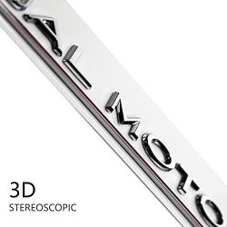 ARKOSKNIGHT Tesia DUALMOTOR Letter 3D Badge Sticker Compatible with Tesia Model 3 X Y S Trunk DUALMOTOR Letter Badge Stickers Accessories (Chrome)