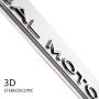 ARKOSKNIGHT Tesia DUALMOTOR Letter 3D Badge Sticker Compatible with Tesia Model 3 X Y S Trunk DUALMOTOR Letter Badge Stickers Accessories (Chrome)