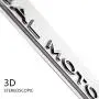 ARKOSKNIGHT Tesia DUALMOTOR Letter 3D Badge Sticker Compatible with Tesia Model 3 X Y S Trunk DUALMOTOR Letter Badge Stickers Accessories (Chrome)