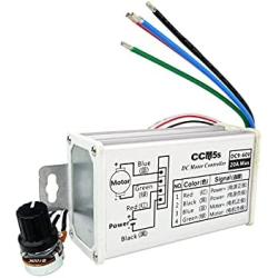 uniquegoods 9V 12V 24V 36V 48V 60VDC 20A PWM DC Motor Speed Controller Stepless Variable Speed Regulator With Metal Shell CCM5S
