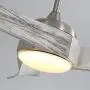 Sofucor Ceiling Fan 52 Inch Wood Ceiling Fan with Lights Remote Control Dimmable Light Reversible DC Motor Modern Ceiling Fan for Kitchen Bedroom Basement Dining Living Room Grey