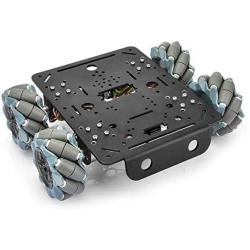 OSOYOO 4WD Omni Wheel Robotic Mecanum Wheel Robot Car Platform Chassis with DC Speed Encoder Motor for Arduino/Raspberry Pi