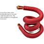 WNI 1/0 Gauge 10 Feet Red 1/0 AWG Ultra Flexible Welding Battery Copper Cable Wire - Made In The USA - Car, Inverter, RV, Solar