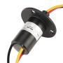 FTVOGUE Mini 3 Wires Slip Ring Plastic Electron Component 250RPM 15A 0-600V for Wind Turbine Power Generator,Dynamo