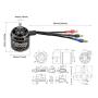 FLASH HOBBY D2830EVO 1000KV RC Brushless Motor 2212 Outrunner Motor for UAV Aircraft RC Plane Fixed-Wing Helicopters & Robotic Arm Part