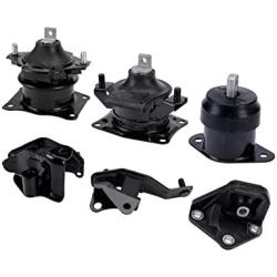 Engine Motor and Transmission Mount Set of 6 - Fits Honda Accord 2003-2007 2.4L Automatic Trans - Replaces A4526HY, A4517, A4509, A4542, A4516, A4510 - Front, Right, Rear, Upper Mounts