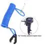 Interrupteur d'arrêt de moteur externe, 2 pièces, lanyard de sécurité avec arrêt d'urgence pour moteur externe, arrêt de sécurité 12V. Interrupteur d'arrêt de moteur externe, 2 pièces, lanyard de sécurité avec arrêt d'urgence pour moteur externe, arrêt de sécurité 12V.