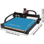 FoxAlien Masuter 3-axis CNC Router Machine + Aluminum Mini Bench Vise