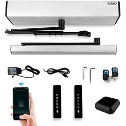 Olideauto Automatic Door Opener WiFi Phone Controlled,Smart Home Electric Swing Door Operators+WiFi Smart Phone Controller+Wireless Push Switch