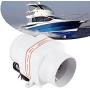Acouto Bilge Air Blower 12V 4inch 270CFM in‑Line Marine Bilge Air Blower 4