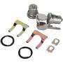 GLEEMAX Door Lock Cylinder with Key Compatible with Chevy GMC Buick Cadillac Pontiac Oldsmobile, 1 Pair