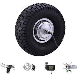 sarach store Electric Wheelbarrow Motor 15 inch 48v 350w/500w/ 800w hub Motor Electric Scooter Motor ebike kit Electric Karting Motor