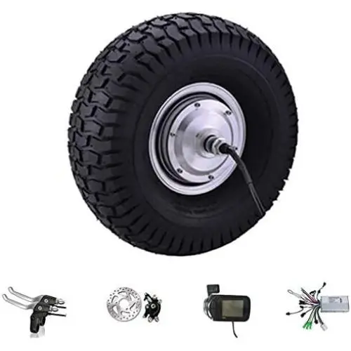 sarach store Electric Wheelbarrow Motor 15 inch 48v 350w/500w/ 800w hub Motor Electric Scooter Motor ebike kit Electric Karting Motor