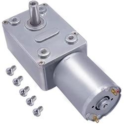 weideer DC 12V 200RPM Turbo Worm Geared Motor High Torque Micro 13mm Shaft Geared Motor With Screws JGY370-12200
