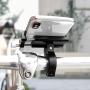 Kingsea Aluminium Bike Phone Mount Holder Motorcycle Phone Mount for Handlebar Accessories Compatible with iPhone 12 12 Pro Max 11, Galaxy and Other 4.7-6.8 Inches Cellphones - Black