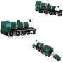 Engine USB Drive - Locomotive Flash Drive for Boys and Girls - Trendy Flash Drive - Back to School Gifts for Kids (Green Locomotive)