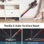 Fabuletta 10-in-1 Cordless Vacuum Cleaner - 24Kpa 250W Brushless Motor Stick Vacuum, Up to 45 Mins Max Runtime Detachable Battery, Led Display, Lightweight Vacuum for Carpet Hard Floor Pet Hair