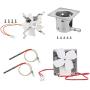 QuliMetal Grill Auger Motor, Grill Induction Fan, Fire Burn Pot and Grill Hot Rod for All Traeger Wood Pellet Grills