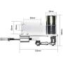 BEMONOC DIY Reciprocating Cycle Linear Actuator with DC Gear Motor 12V Stroke 5/10mm Adjustable 500rpm Speed Optional for DIY Design
