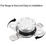 uxcell KSD301 Thermostat 145°C/293°F 10A Normal Closed N.C Adjust Snap Disc Temperature Switch for Microwave,Oven,Coffee Maker 2pcs