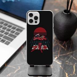 KingdomCASE Phone Case Akira Red Motorcycle Compatible with iPhone Case Clear Soft Transparent TPU Case Shockproof Protective Cover for iPhone 12