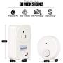 Garbage Disposal Wireless Switch Kit, Self-Powered Portable Remote Control Outlet Switch, Sink Top Wireless Switch Controller by CLEESINK