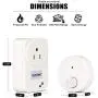 Garbage Disposal Wireless Switch Kit, Self-Powered Portable Remote Control Outlet Switch, Sink Top Wireless Switch Controller by CLEESINK