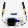 AURSINC MMDVM Duplex Hotspot Module Dual Hat Mini Size Support P25 DMR YSF NXDN DMR for Raspberry pi with USB Port (with OLED)