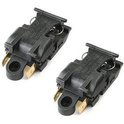 Fielect Electric Kettle Thermostat, Temperature Control Switch for Kettle, 250V 13A 2 Pin Terminal 2pcs