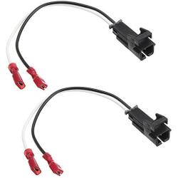 4 Pack 72-4568 Speaker Adapter Wiring Harness for General Motor GMC Buick Cadillac Chevy Silverado Saturn Oldsmobile Pontiac Cobalt Colorado Front Rear Door Speakers Connector