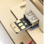 Timmys Toy Bin STEM Project - Wood Electric Generator Toy Hand Crank Motor kit - Generate Electricity to Power Light Source! Great for Kids and Teens to Learn About Electricity