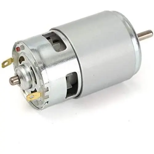 Xuulan Xianglaa-Motor 775 DC Motor DC 12V-36V 3500-9000 RPM, Ball Bearing Large Torque High Power Low Noise Motor Silver,
