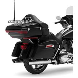 Espear Motorcycle Adjustable Flagpole Mount Outdoor Weather Resistant Flag Pole Holder Fit for 1/2 Luggage Racks for Harley Goldwing CB VTX CBR Yamaha Garden（Black）