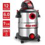 Shop-Vac 5926211 12 Gallon 6.0 Peak HP Wet/Dry Vacuum + 90585 Foam Sleeve Filter 5 Pack