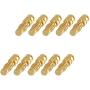 Heyiarbeit 10pcs Male 4mm Bullet Connector Gold Plated Banana Plug Connector Adapter for RC Lipo Battery ESC Motors