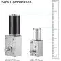 uxcell DC 12V 6-6.5RPM Worm Gear Motor 6mm Shaft High Torque Turbine Reducer