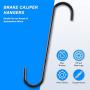 Brake Caliper Compression Tool, Pneumatic Brake Caliper Tool with 2 Caliper Hangers, 25pc Brake Caliper Wind Back Tool Professional Brake Tool Set Fits American, European, Japanese Autos