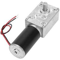 DC 12V Gear Motor High Torsion Speed Reduce Electric Gearbox Motor Reversible Worm Gear Motor 8mm Shaft (12V 400RPM)