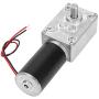 DC 12V Gear Motor High Torsion Speed Reduce Electric Gearbox Motor Reversible Worm Gear Motor 8mm Shaft (12V 400RPM)