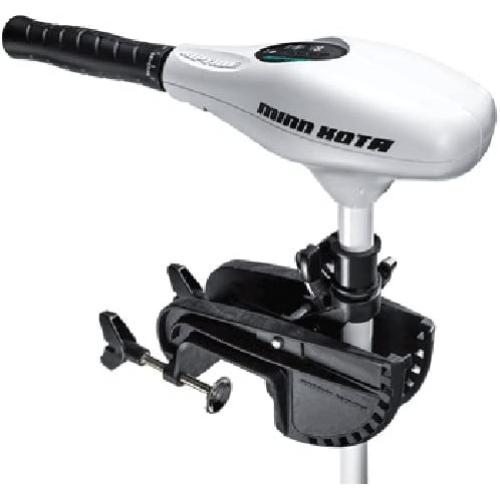 Minn Kota 1363856 Riptide Saltwater Hand-Steer Transom-Mount Trolling Motor with Digital Maximizer & Power Prop, 55 lbs Thrust, 42