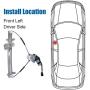 741-306 Power Window Regulator and Motor Assembly Driver Side Front Compatible for 2003-2007 Honda Accord (Sedan Only) DX/EX/LX/SE/Hybrid 2.4L 3.0L, OE Replace Parts