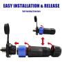 Trolling Motor Plug Receptacle Set,Trolling Motor Plug,12V 24V 36V 48V Waterproof Marine Boat DC Power Connector for Trolling Motor,Down Rigger,Fishing Reel,for Freshwater and Saltwater