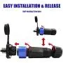 Trolling Motor Plug Receptacle Set,Trolling Motor Plug,12V 24V 36V 48V Waterproof Marine Boat DC Power Connector for Trolling Motor,Down Rigger,Fishing Reel,for Freshwater and Saltwater