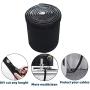 Taruimoo trolling motor wire extension、Cable Management Sleeve, Cuttable Neoprene Troll Sleeve，for Management to Hide and Cover Wire and Extension Cords - Black/White 60in (1-Pack)